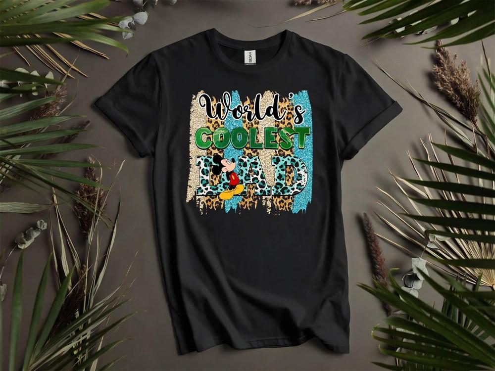 

World s Coolest Dad Mickey T-shirt T shirt Men Women Unisex Tshirt L52 2XL