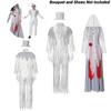 Vampire Halloween Cosplay Costume Set White Ghost Bride Groom Dressup Party