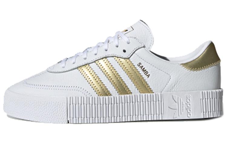 Adidas Sambarose White Gold Metallic Women s EE4681 38