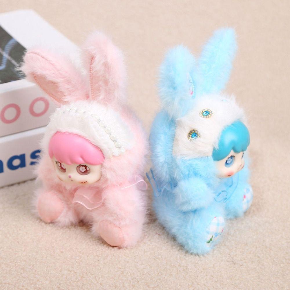 Hangings Decoration Bunny Pendant Bag Charm Vinyl Doll Toy Rabbit Plush Keychain  Jewelry Gift