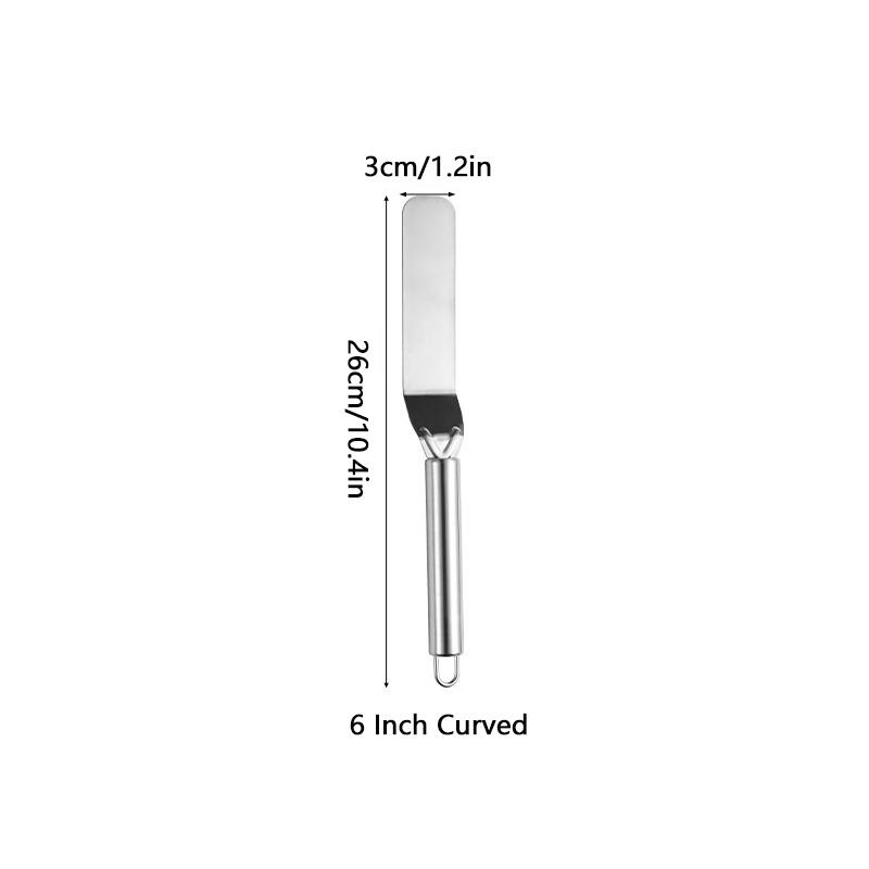 6/8/10 Inch Stainless Steel Cream Icing Frosting Spatula For Cake Diy Cake Decorating Tools Utensils Accessories Baking Tools