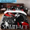 3PCS Scarface: Urban Art 3pcs Bedding,Including 3PCS Duvet Cover And 2pcs Pillowcases Perfect for Christmas,Ideal for Bedroom, Dormitory