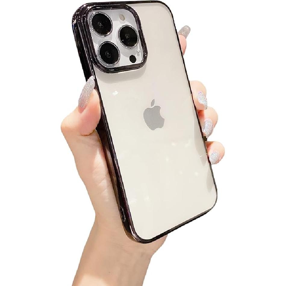 Caseative for iPhone 16 Pro Case,Chrome Electroplated Clear Phone Case (Silver,16 Pro)