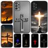 Bibel Jesus Christliches Kreuz Handyhülle Für Samsung Galaxy A13,A21s,A22,A31,A32,A52,A53,A71,A80,A91 Weiche Schwarze Hülle