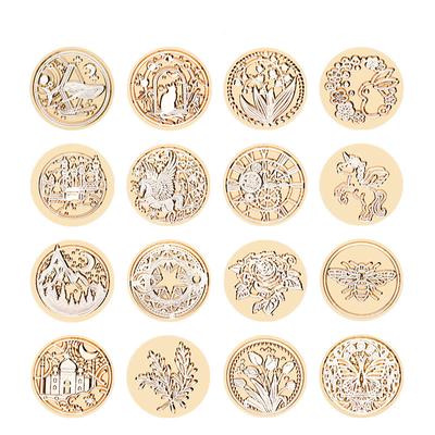 Sternenhimmel Lotusrose Muster Wachssiegelstempel Retro Siegelwachsstempel Kopf ersetzen Blumen Blatt Dekorieren Geschenk