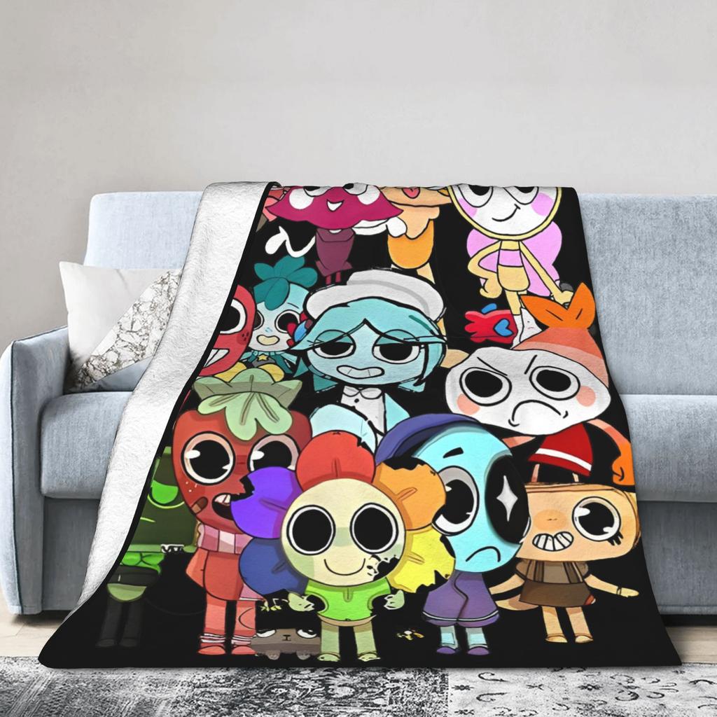 Dandys World Vee Shelly Goob Gigi Strickdecken Fleece Cartoon Superweiche Überwürfe für Bett, Couch und Tagesdecke