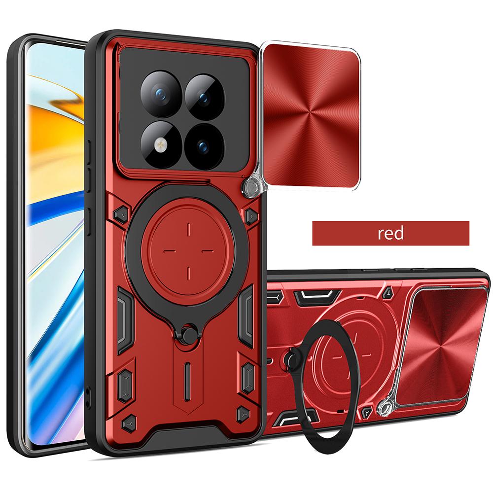 Slide Lens Cover for Xiaomi Redmi Note 15 / 15 Pro Plus 5G Case Magnetic Ring Holder Protection Phone Cover Capa