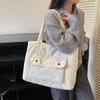 Simple Solid Color Shoulder Underarm Bags for Women Large Capacity Ladies Nyl Tote Bag Versatile College Style Female Handbags