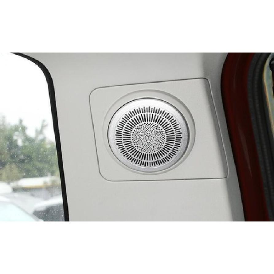 For Toyota FJ Cruiser 2007-21 Silver Steel Trunk Both Side Speaker Cover Trim 2x
