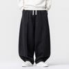 Men's Casual Breathable Cotton Linen Long Pants with for Spring and Fall Daily Wear