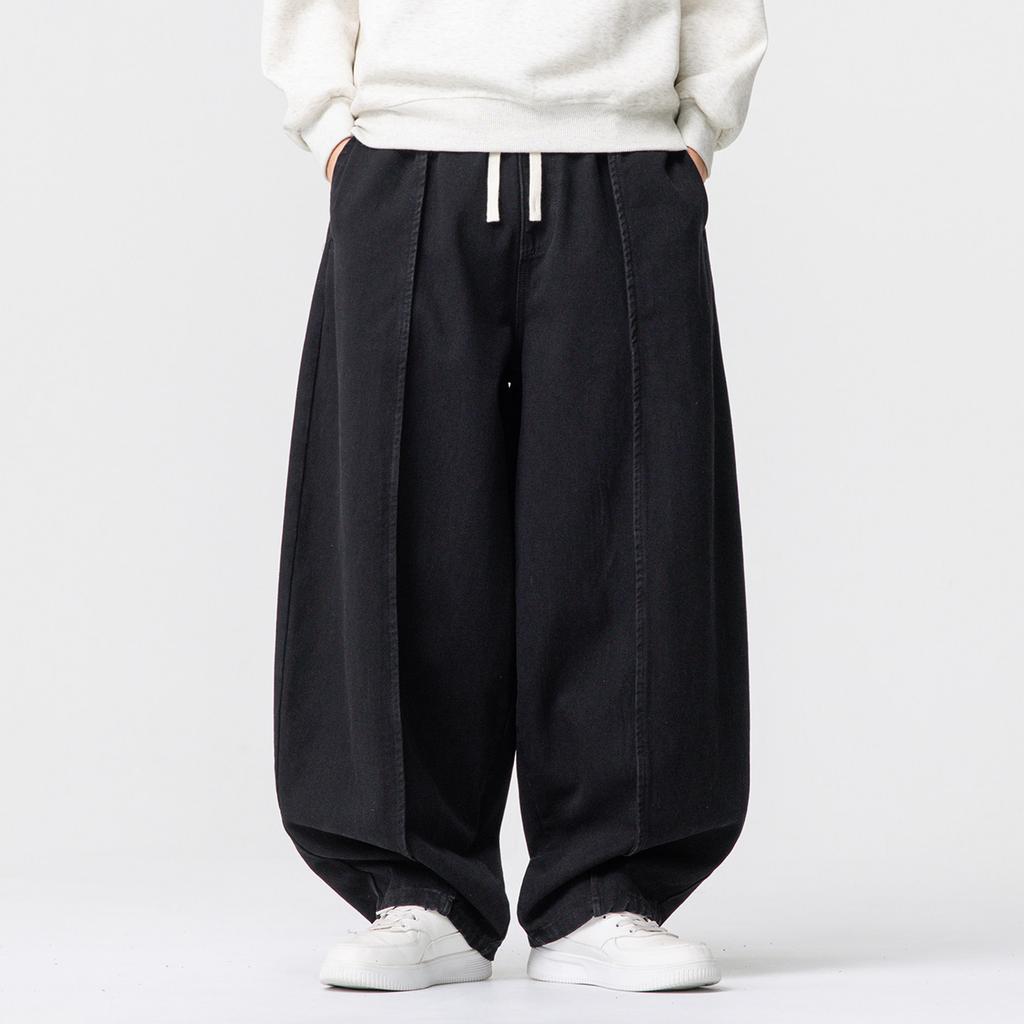 Men's Casual Breathable Cotton Linen Long Pants with for Spring and Fall Daily Wear