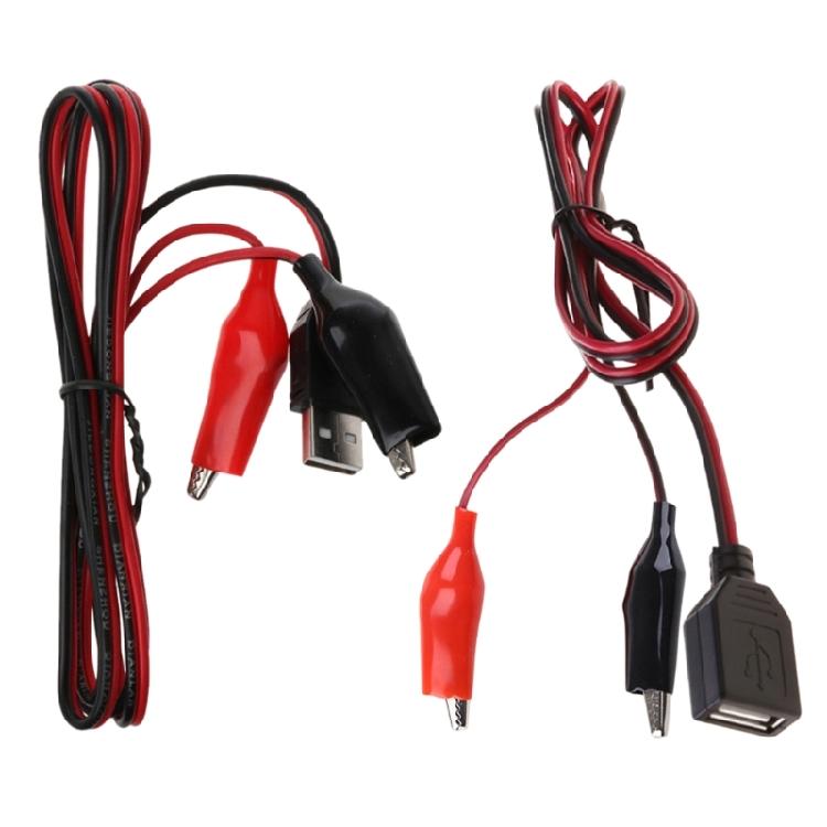 

Upgrades USB Alligators Clip Connectors 50cm Length Mobile Device Charging Test Clip for Power Conversion Applications 1
