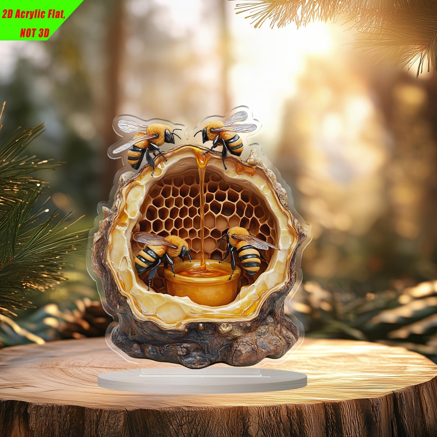 

2D Flat Acrylic Honeycomb Decoration, No Need for Batteries/electricity, Unique Indoor/outdoor Decoration, Multi-purpose Traditional Style, 15*13cm