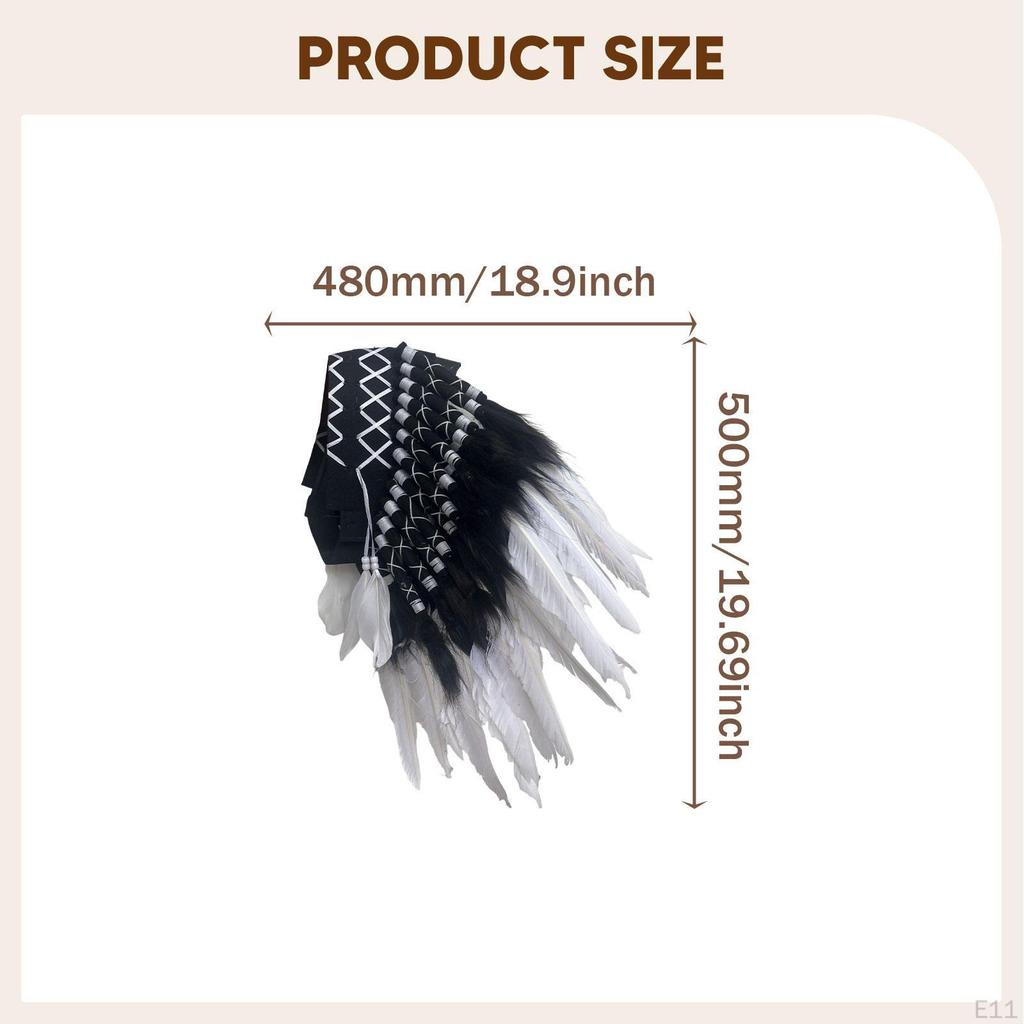 Indian Headdress Artificial Feather for Role