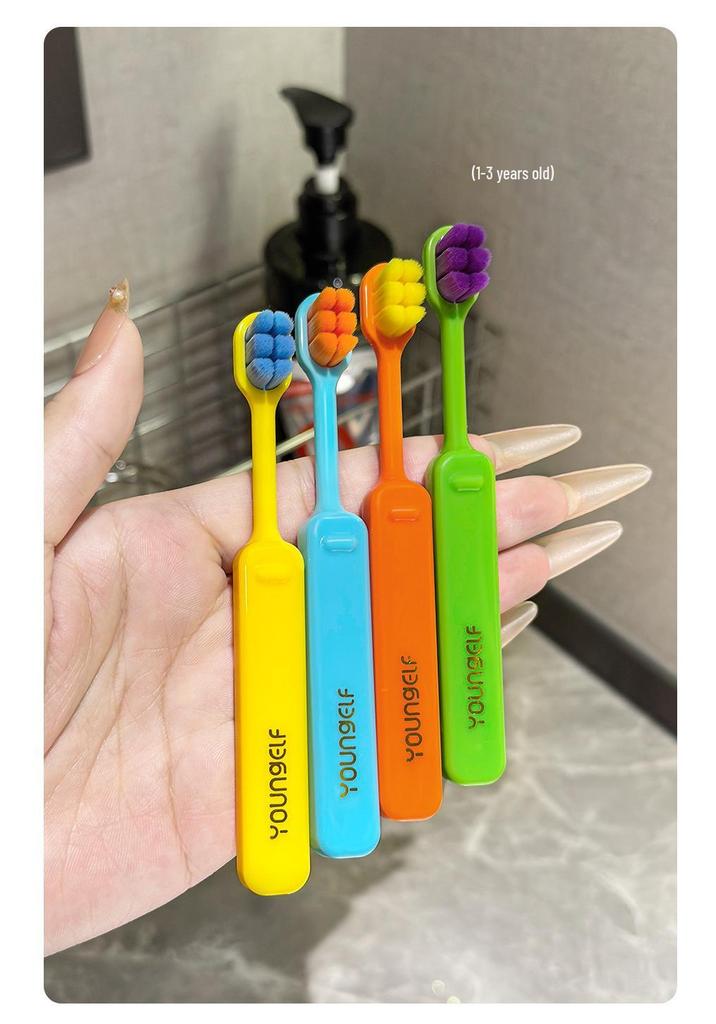 Yang Jingling Kids' Soft Bristle Toothbrush for Ages 1-12 - Gum Protection & Age-Specific Dental Care