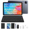 POCKAM P10 10.1 inch Tablet, 48GB+128GB,  Android 16, 7000mAh, 90Hz, Dual Speakers, Headphone, Tablet with Keyboard, Pen, Case