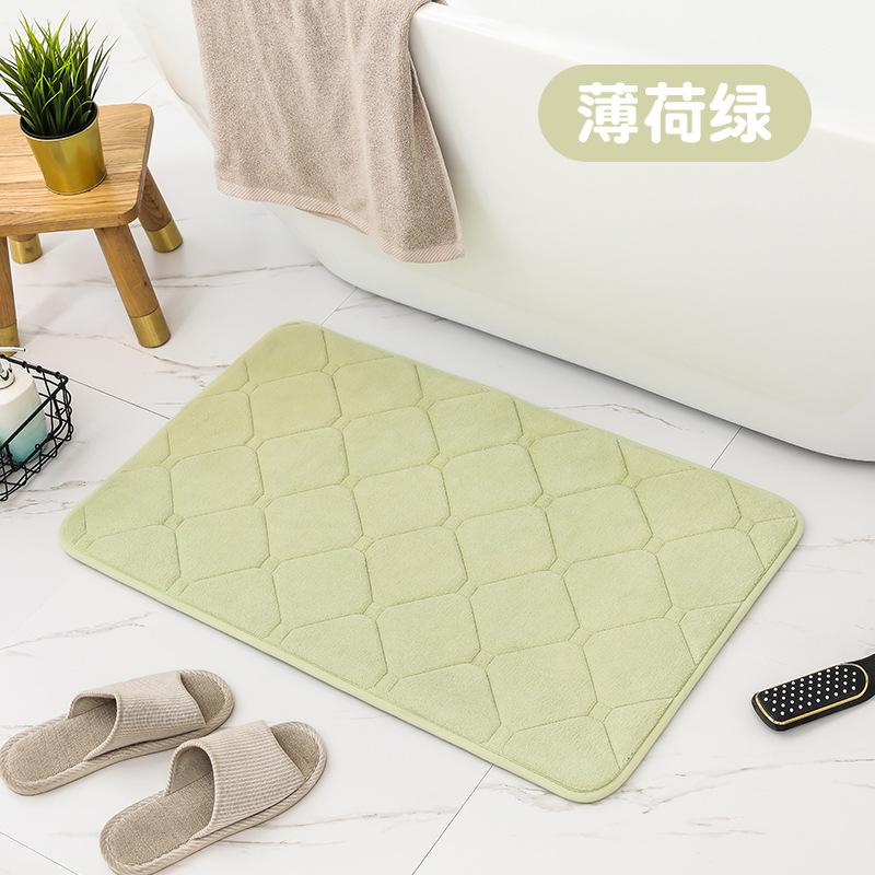Home Bedroom Living Room Absorbent Carpet Floor Mat Thick Door Mat Bathroom Entrance Mat Simple Non-slip Carpet