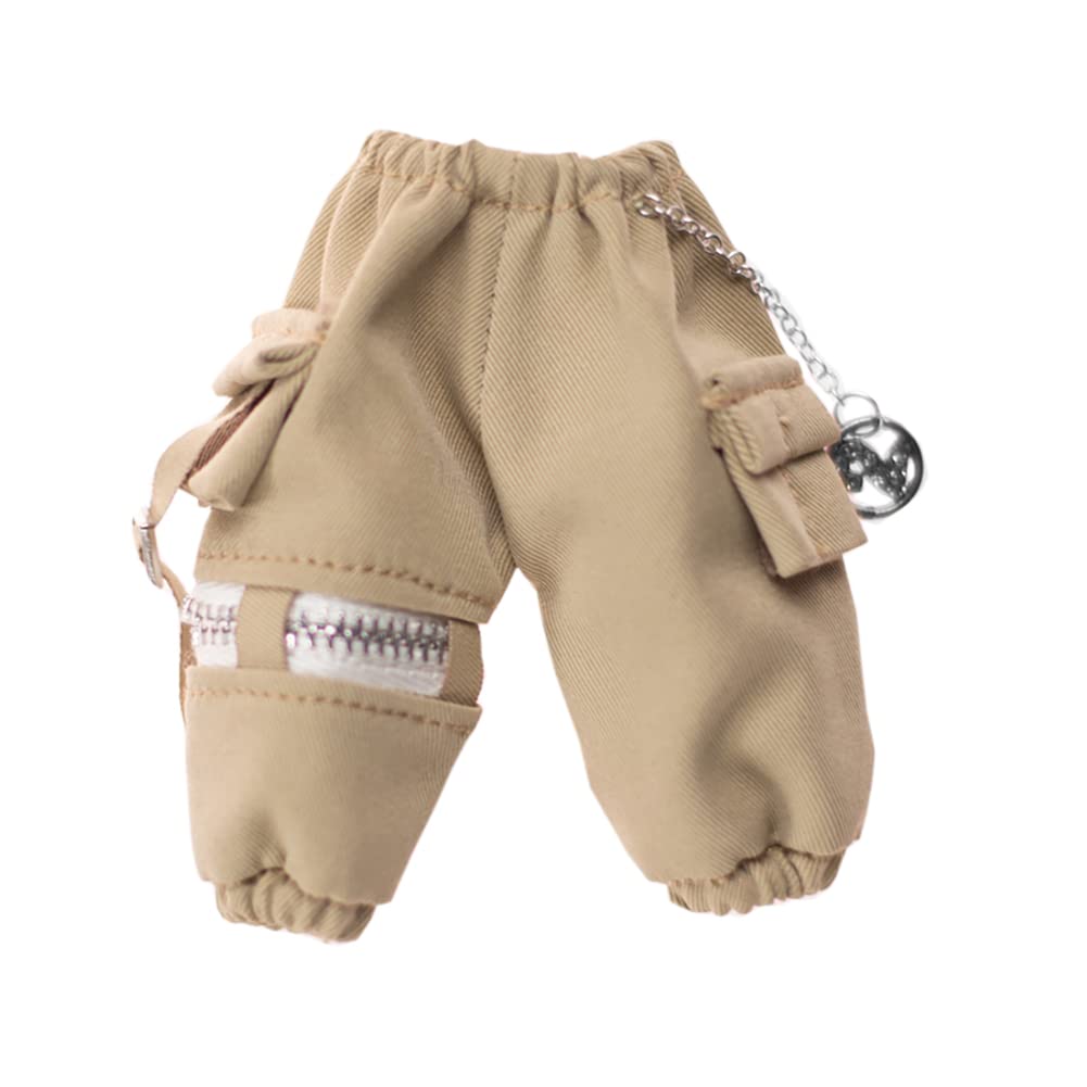 rakulifey Obitsu 11 Clothes Pants OB11 Size Outfit Trousers Obitsu Doll Clothes BJD Doll Clothes 1/12 (Khaki)