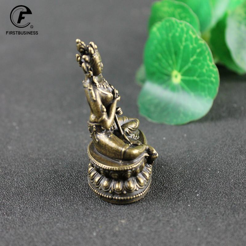 Aprox 5.9CM Height Green Tara Small Copper Statues Tantric Statues Buddha Statue Buddhism Buddhist Figure Figurine Desktop
