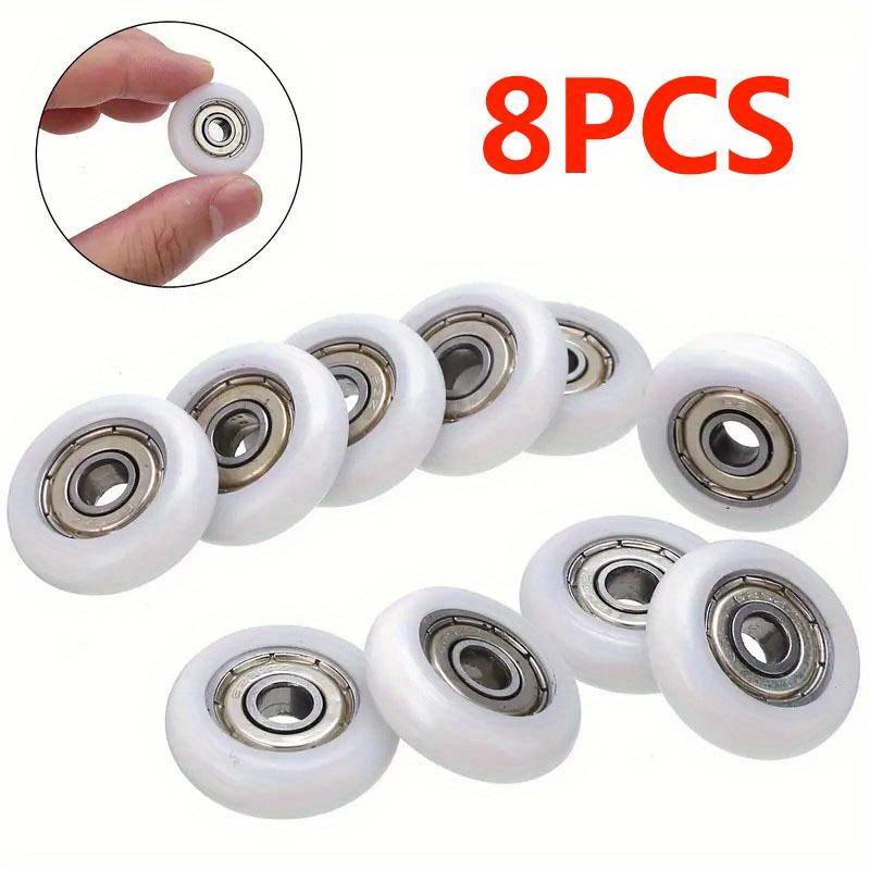 8 st 23 mm Plast Skjutbar Rulle, Duschdörr Fönster Rullhjul, Löphjul Ersättningsrulle