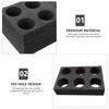 2Pcs Cup Holder Tray Multi-Hole Beverage Carrier Hot Cold Drink Stand Takeout Coffee Carrier Organizer Cup Holder