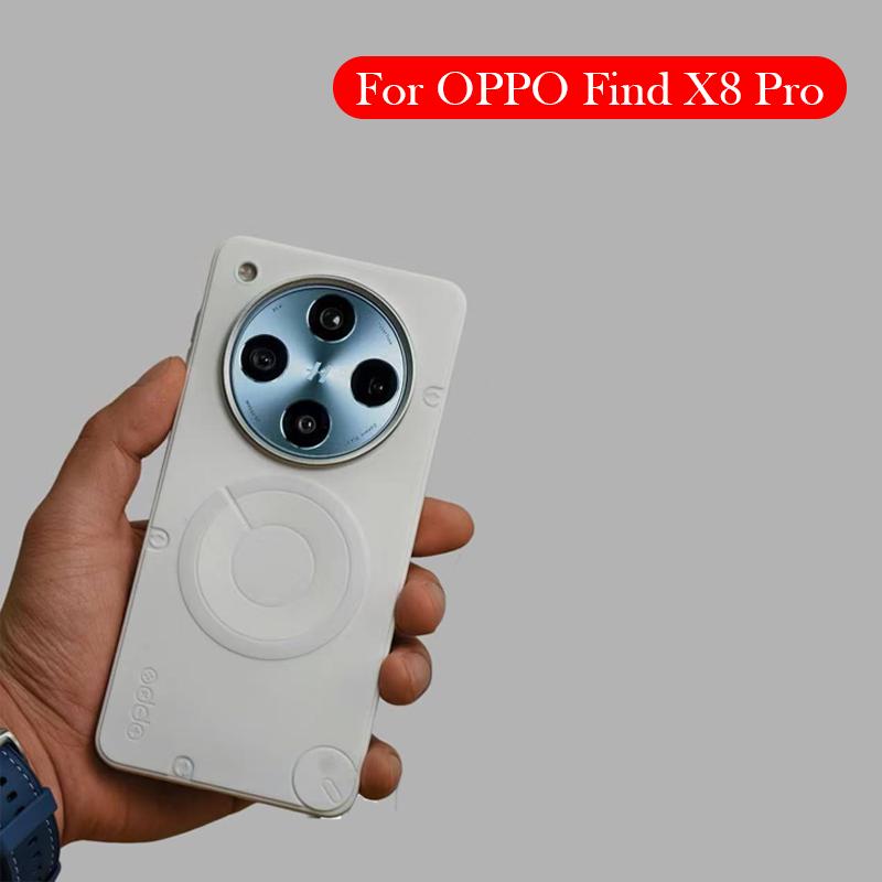 Originale Magnetische Hülle Für OPPO Find X8 Pro Kabelloses Laden Rückseitenabdeckung Schale