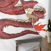Hand Drawn Red Dragon Sheer Window Curtains For Living Room Bedroom Modern Voile Tulle Curtains Fabric Drapes For Kitchen