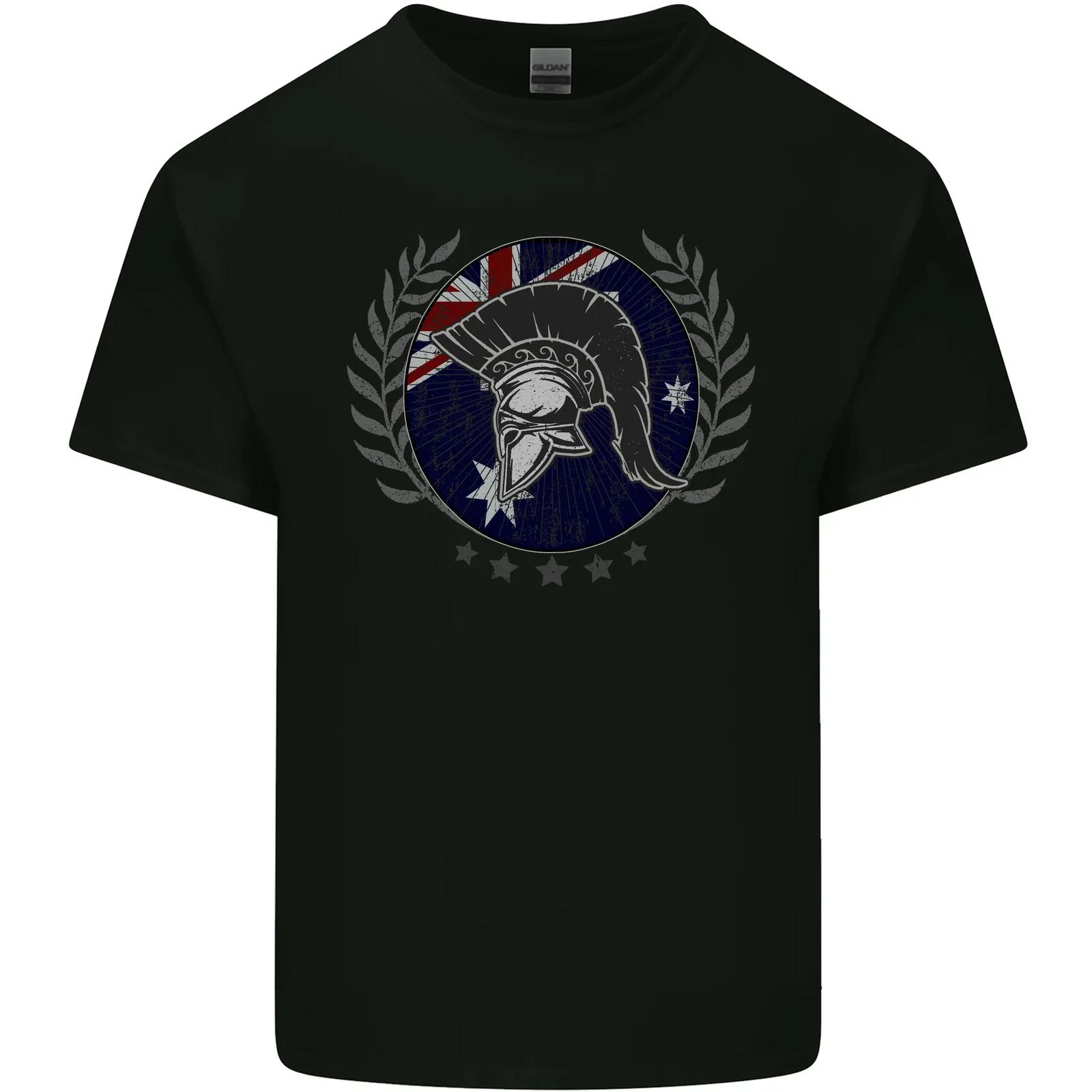 Australian Bodybuilding Flag Gym Training Spartan Kids T-Shirt Childrens S