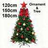 Christmas Tree Decorations Set 0.9/1.2/1.5/1.8m DIY Green Christmas Trees Ornaments Living Room Home Decor Indoor Holiday Party