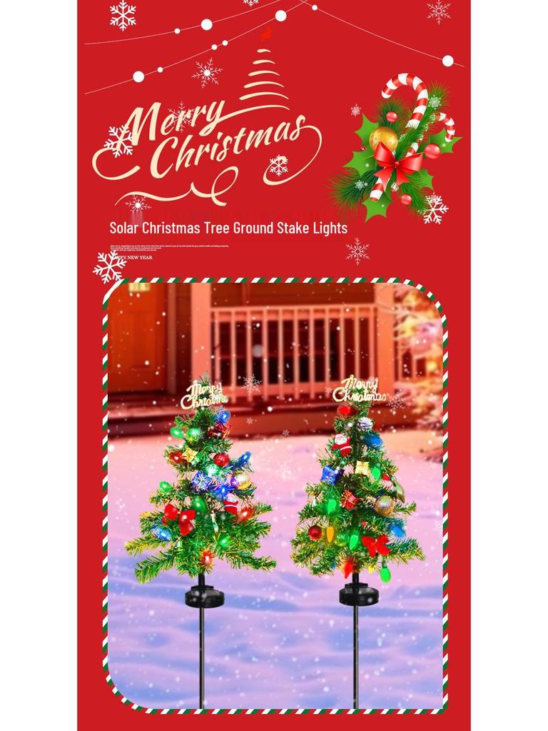 Outdoor LED Snowflake Solar Christmas Lawn Lights