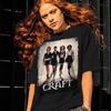 La Maglietta a Maniche Corte Unisex Craft Uomo Donna Personaggio Film Horror Vintage Poster Grafica Maglietta Streetwear Gotico Scuro Girocollo Cotone Oversize