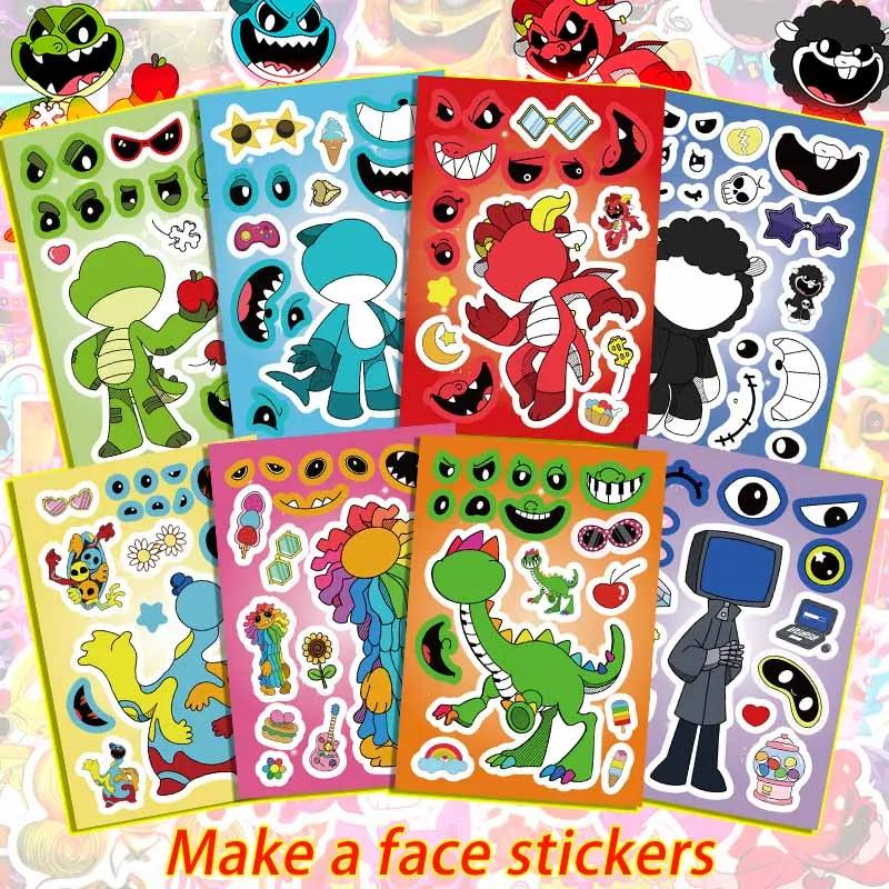 New Nightmare Critter Yarnabi Stickers Poppi Smile Critter Make a Face Stickers Birthday Christmas Gift