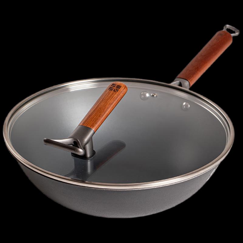 SANHO 0-Coating Bionic Shark Skin Non-Stick Light Iron Wok