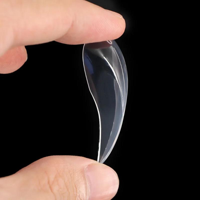 140Pcs/Box Short Curved Stiletto Nail Dual Form For Nail Extension Of 3D Cat'S Claw Sculptural Acrylic Nails Full Cover Molds