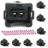 8 Pcs EV1 Fuel Injector Connector Wiring Harness Pigtail Plug Wire Fit for Ford 4.6L 5.0L 5.4L 5.8L - E150, E250, E350, F150, F250, F350, Mustang