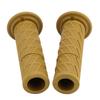 2Pcs 22mm Universal Vintage Motorcycle Handlebar Grips Diagonal Handle Bar Ends (Light Tan)