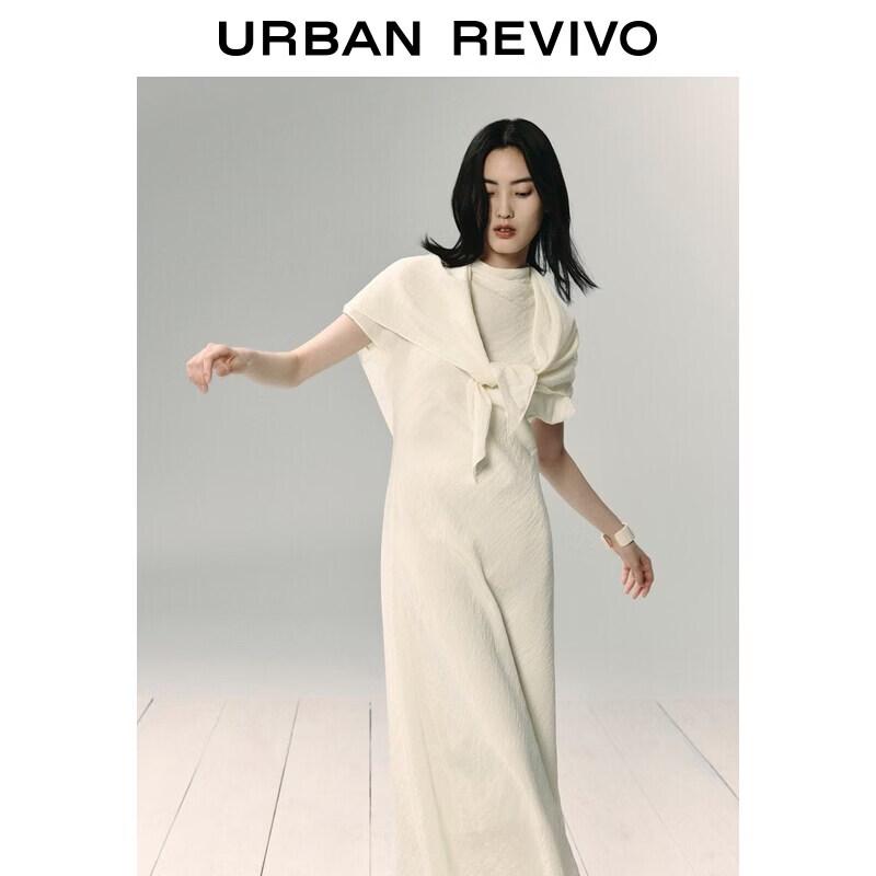 UR Women's Pleated Shawl Dress UWU760016
