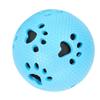 NonPoisonous Outdoor Washable Ball Dog Clean Teething Chew Toys Spiky Pet Supply(Blue Paw Print )