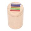 Color Sorting Sensory Toy Wooden Color Sorting Coin Box Toy Children Educational Color Sorting Cup
