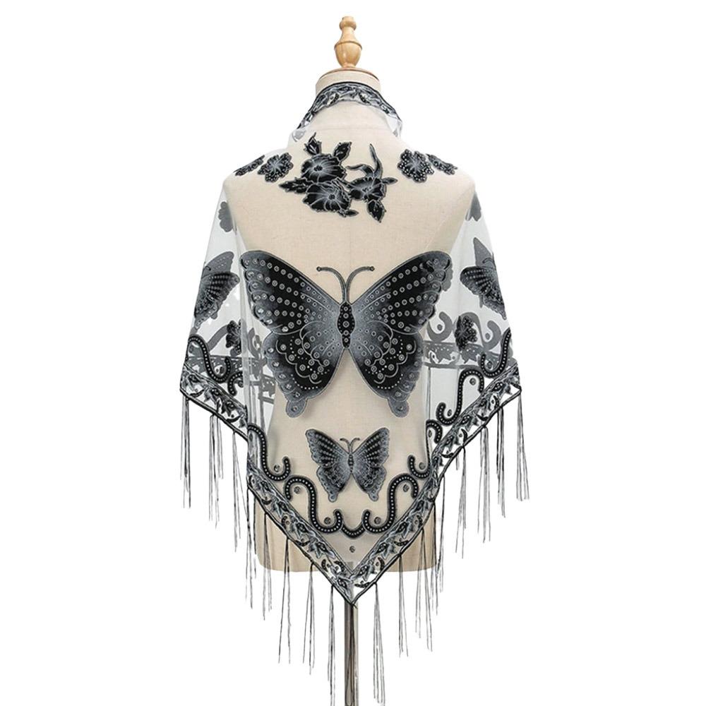 Sun Protection Hollow Lace Shawl Coat Thin Silk Scarf Headscarf For Women Lady Girl