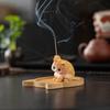 Cute Kitten Line Ceramic Aromatherapy Burner Creative Home Decoration Ornaments Household Zen Tea Ceremony Incense Burner