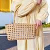 Hand-Woven PVC Shoulder Bag: French-Style Basket for Beach or Market