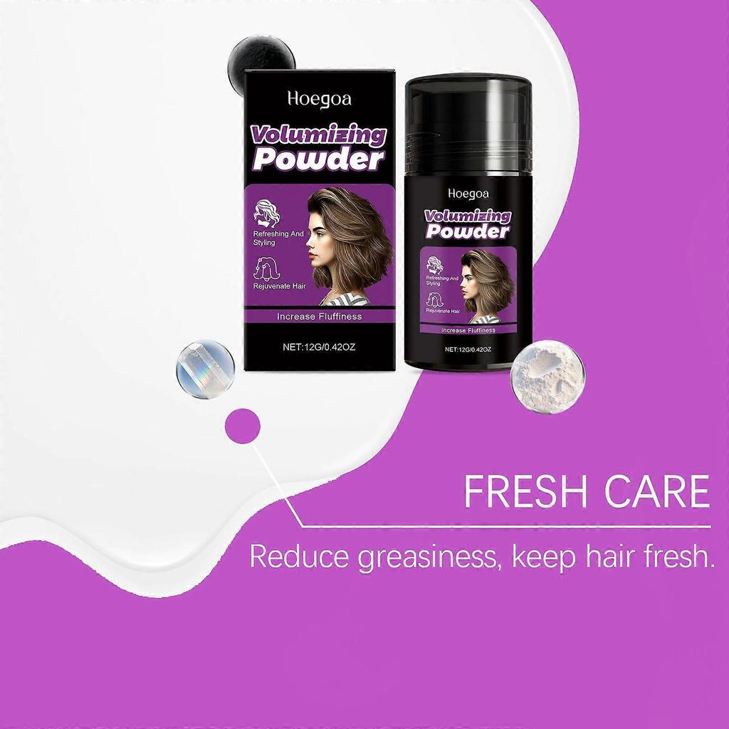 Limited time!!Hoegoa Hair Voluminous Powder: Oil-Control, Refreshing, Naturally Voluminous Hair, Portable Styling, Daily Care Hair Powder