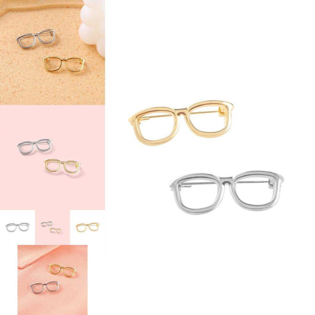 Unique Geometric Gold And Silver Eye Pin Metal Badge Brooch For Unisex Fashion