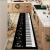 Tappeto Esclusivo a Tema Pianoforte per Appassionati di Musica Antiscivolo Facile da Pulire e Durevole Perfetto per Case, Cucine o Case Vacanza