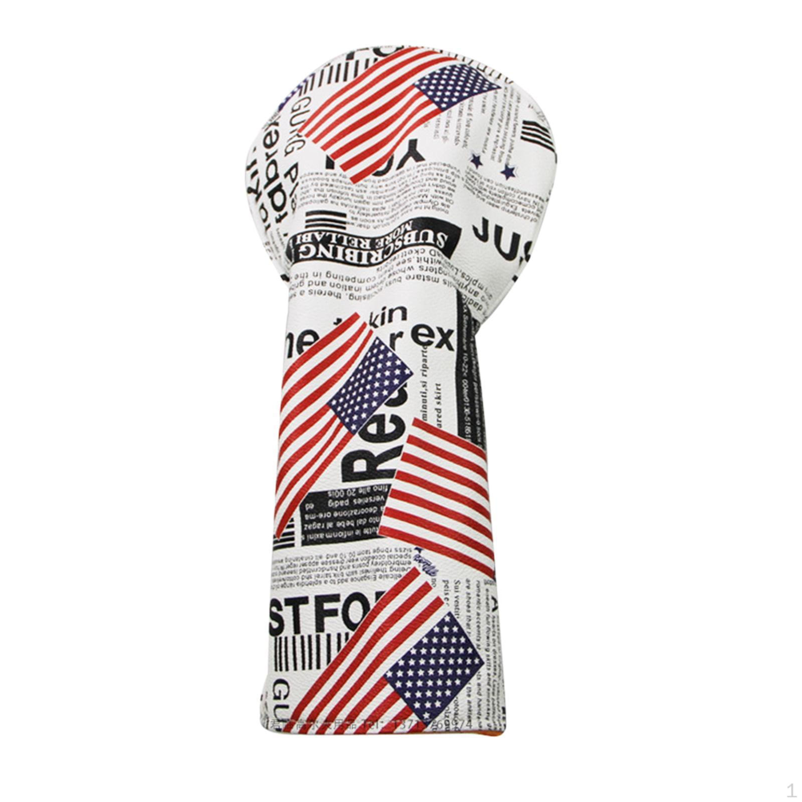 

Durable Golf Cover Non-slip Headcover Club Covers for Women male accessories Stars Stripes 1