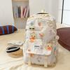 Cartoon Print Student Schoolbag Women's Backpack Large Capacity Backpack