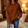 Sweat à capuche décontracté à manches longues pour femme