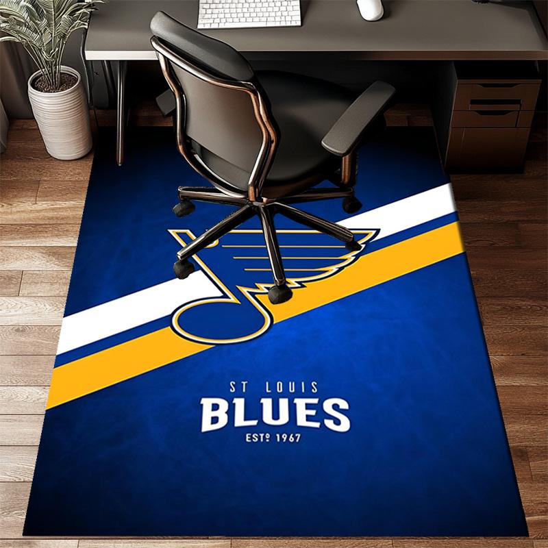 St. Louis Hockey Floor Mat for Living Room, Game Rooms, Office, Bedroom, Office Floor Mat Playful Design, Christmas Fan Gifts