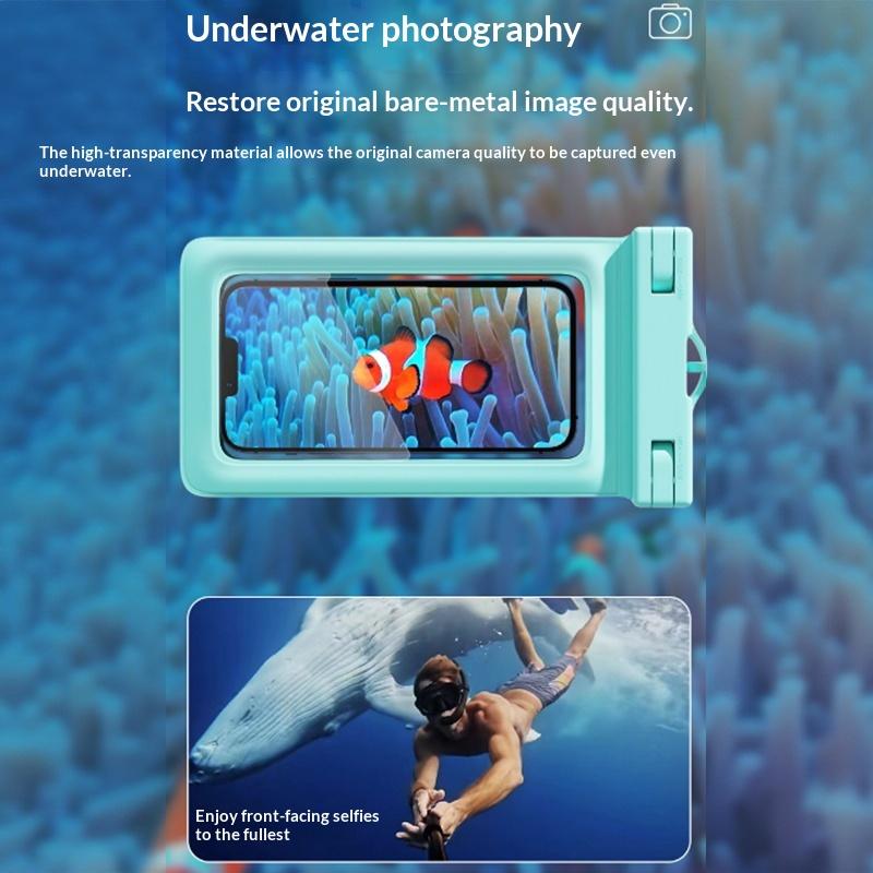 Universal Phone Waterproof Bag Outdoor Diving Swimming Touchscreen Phone Case Lanyard And Armband